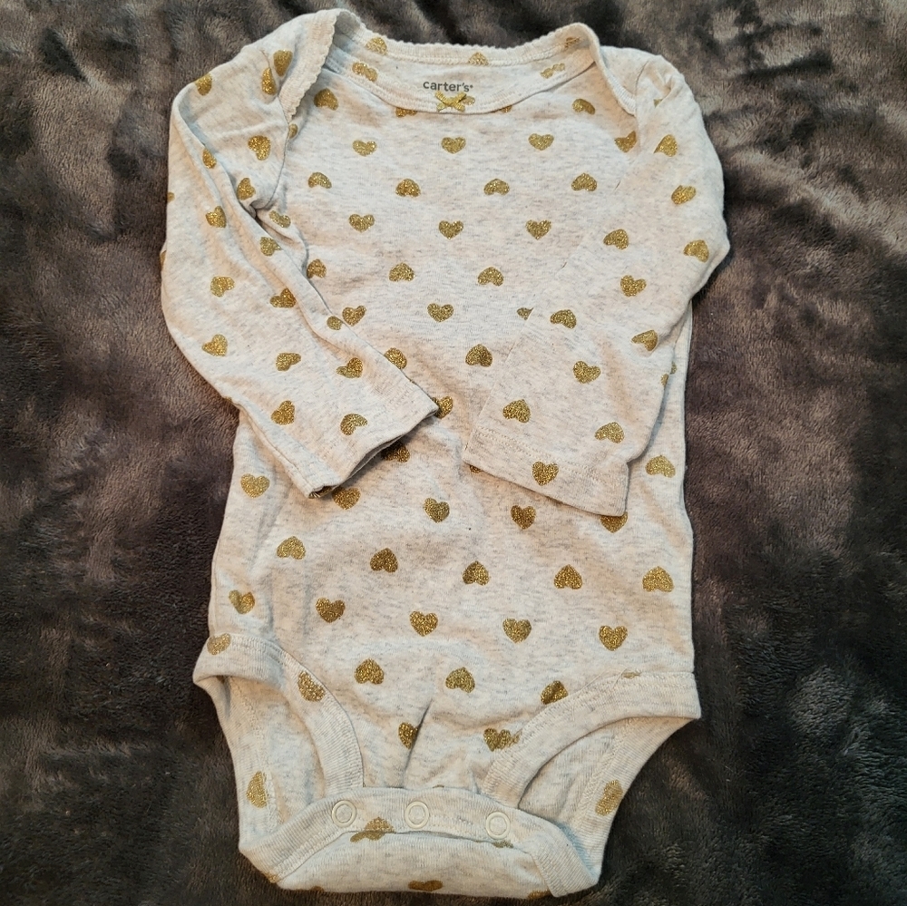 🩷 3/$15 Girls (12M) Carter's 4-piece Bundle, Onesie, Pants & 2-piece Hat Set - Picture 3 of 7